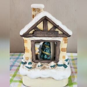 Vintage House of Lloyd, Santa's Workshop Music Box, Rotating Figures, 1989